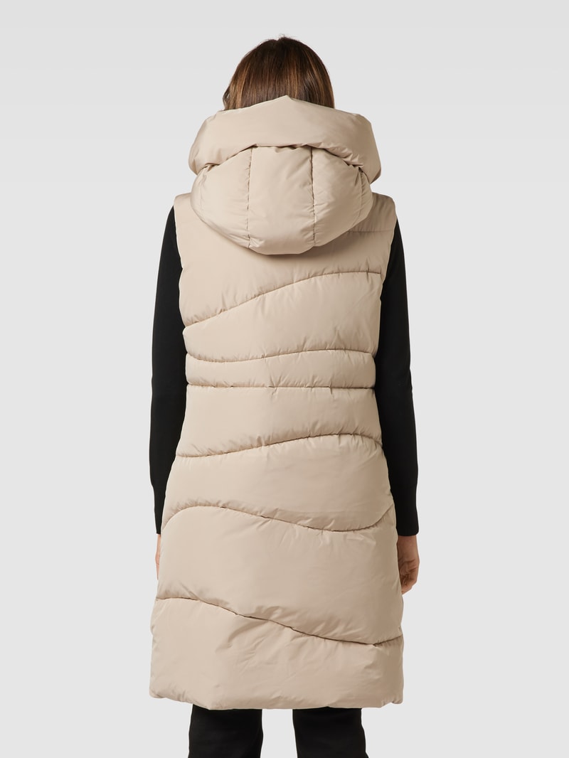 Steppweste mit Kapuze Modell 'Wanda' in beige