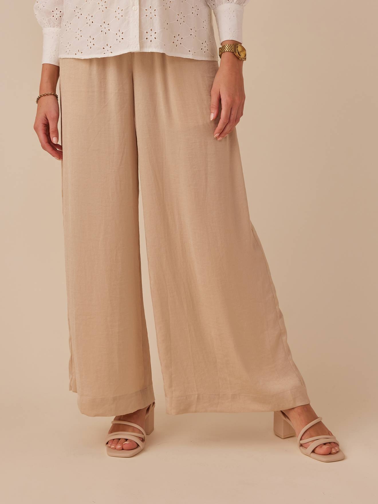 Envie de Fraise Marlenehose für die Schwangerschaft ENVIE DE FRAISE - sandfarben
