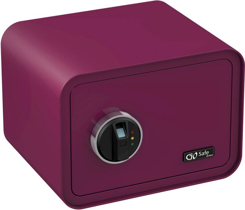 Olympia Einbruchschutztresor GoSafe 100 Beere 260 x 350 x 350 mm Fingerabdruck