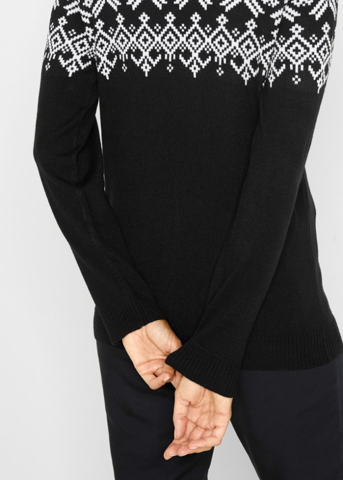 Strickjacke mit Norwegermuster