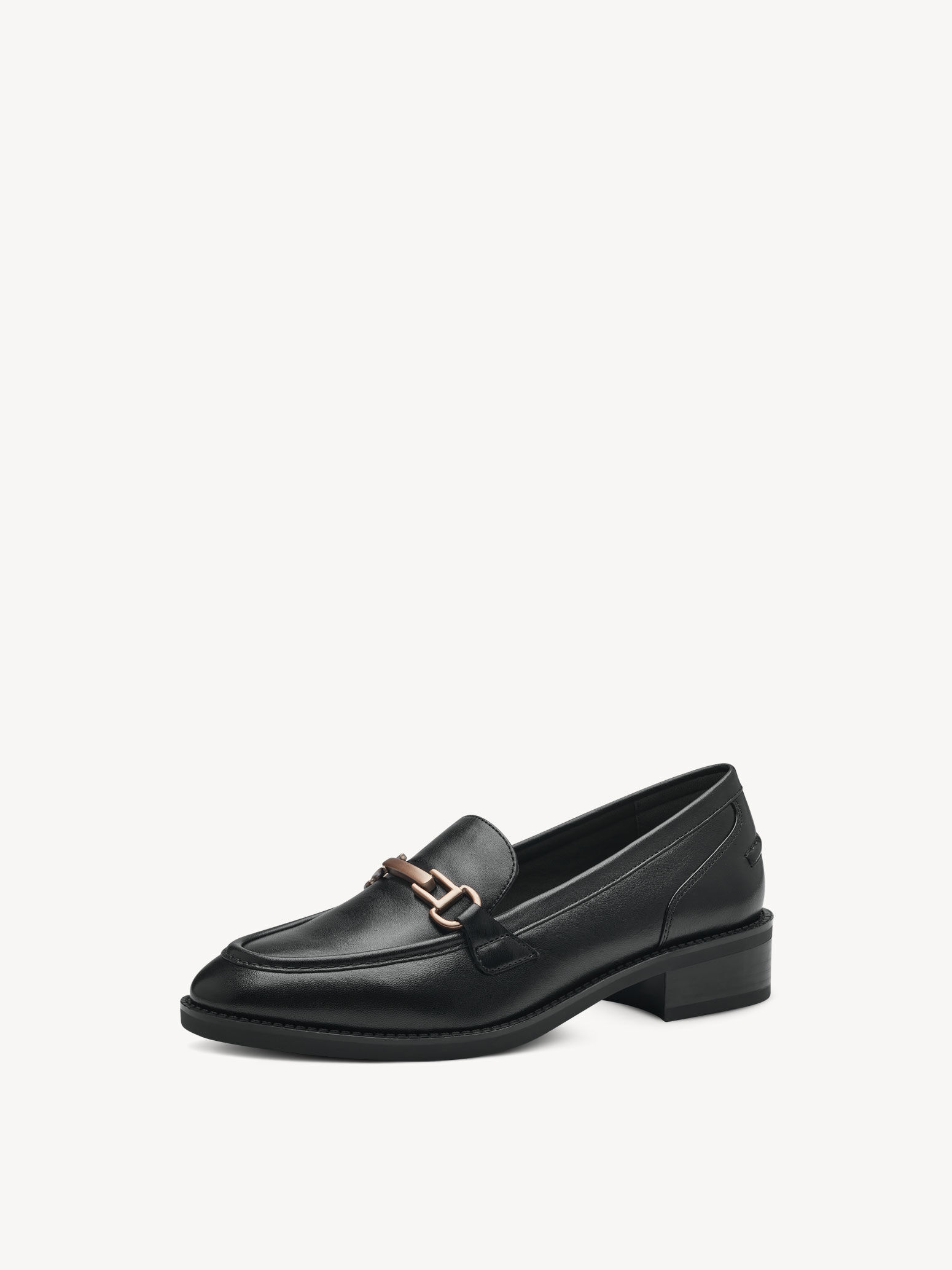 Slipper en cuir - noir