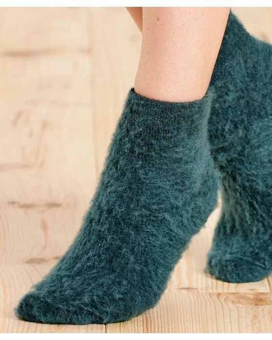 Mi-chaussettes de lit réversibles Thermolactyl.