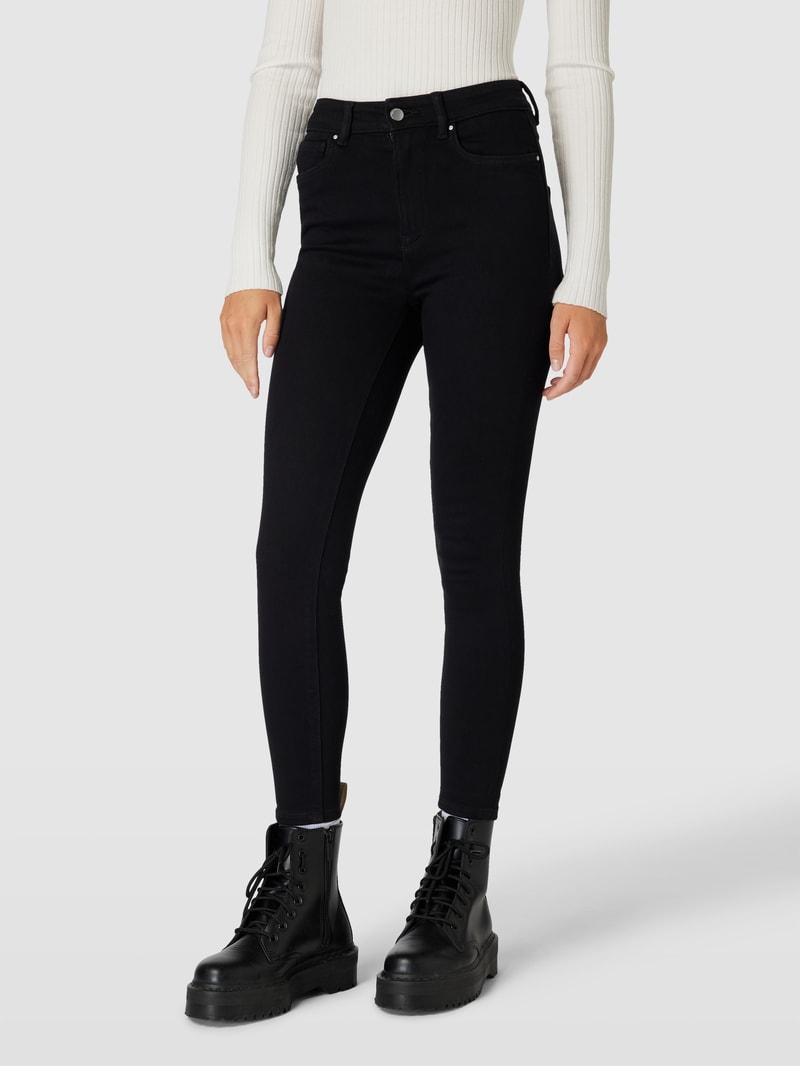 Jeans im 5-Pocket-Design Modell 'ONLMILA' in schwarz