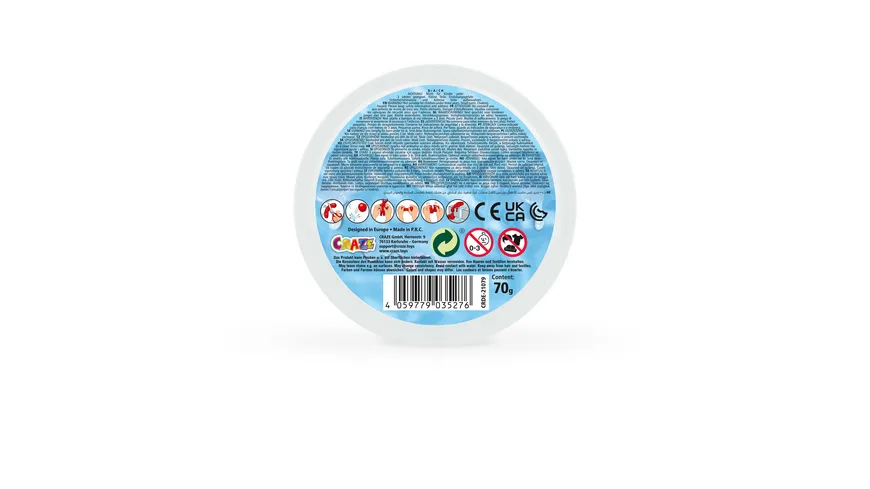 CRAZE - MAGIC DOUGH Dose mit 70gr intelligenter Superknete - flüssiges Glas 70 g