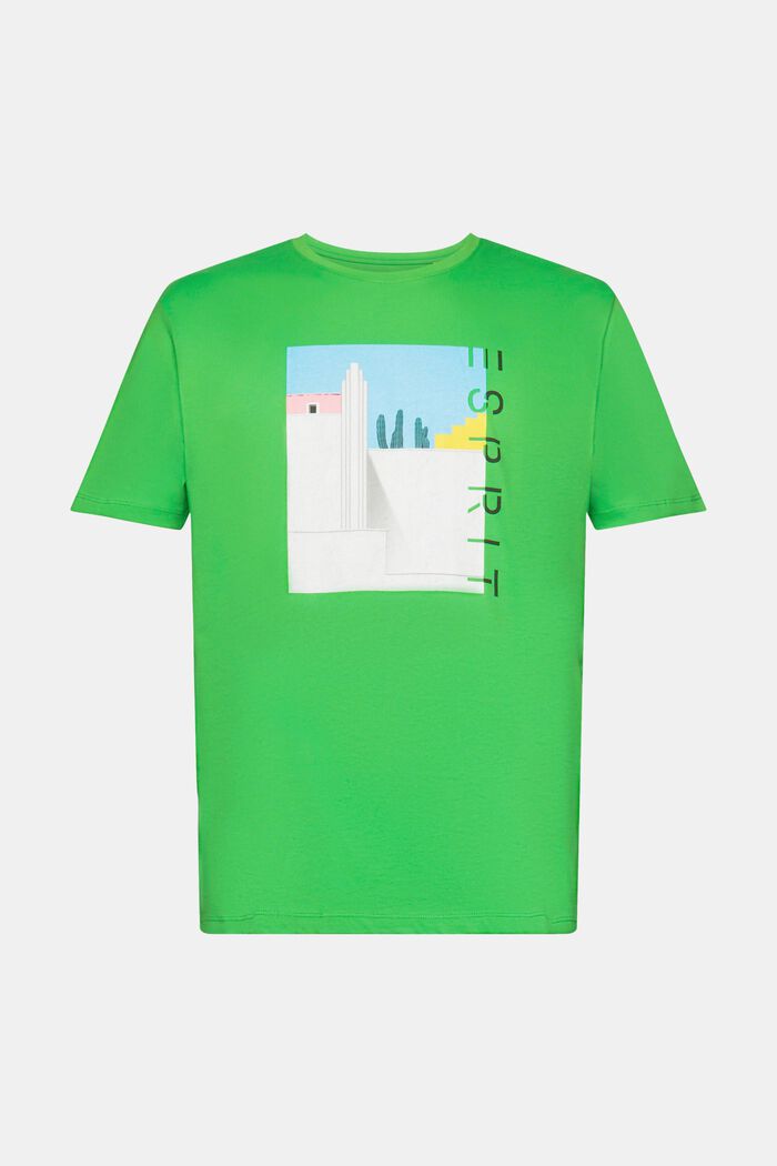Baumwoll-T-Shirt mit Frontprint