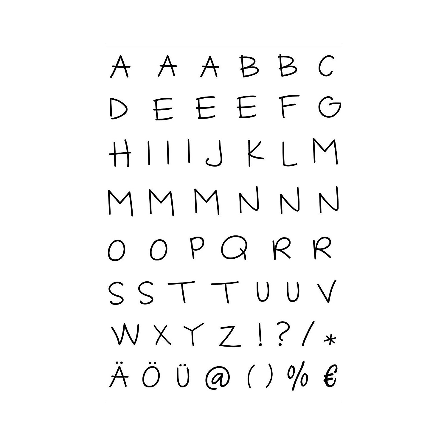Clear Stempel-Set 