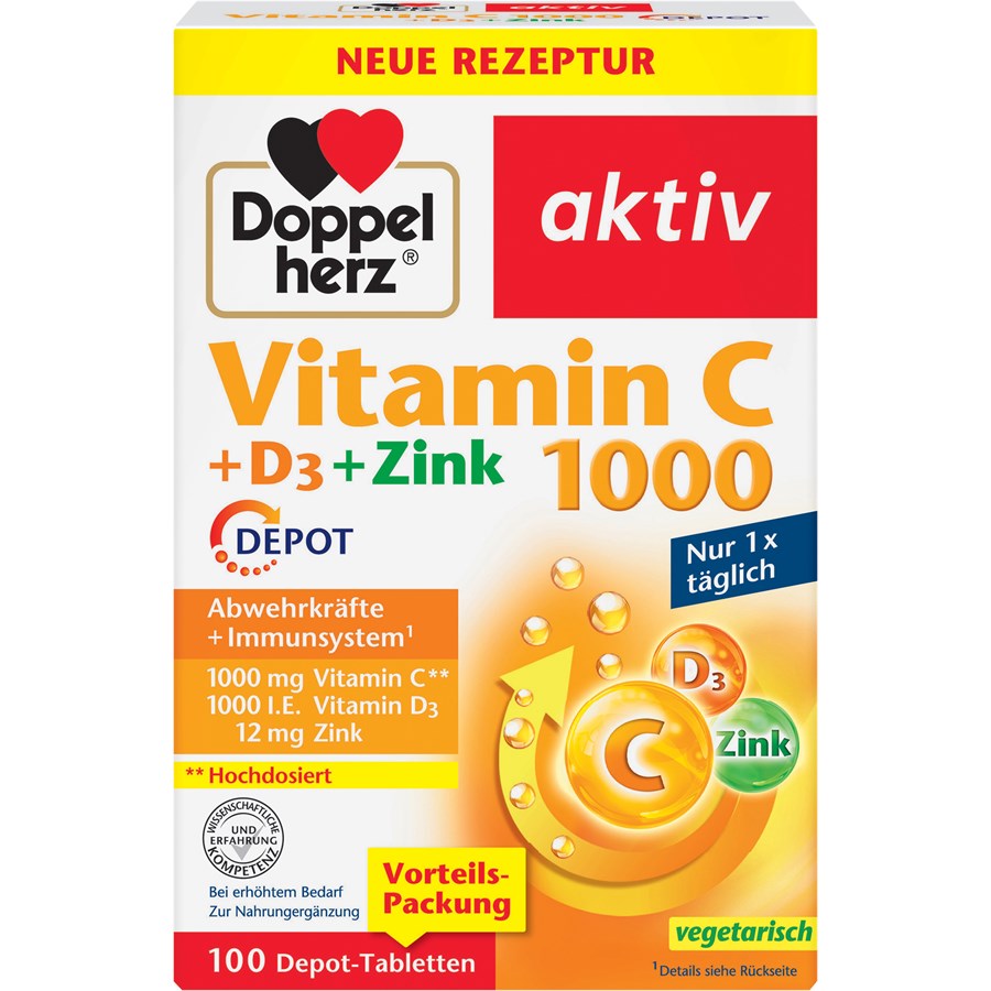 Vitamin C 1000 + D3 + Zink DEPOT