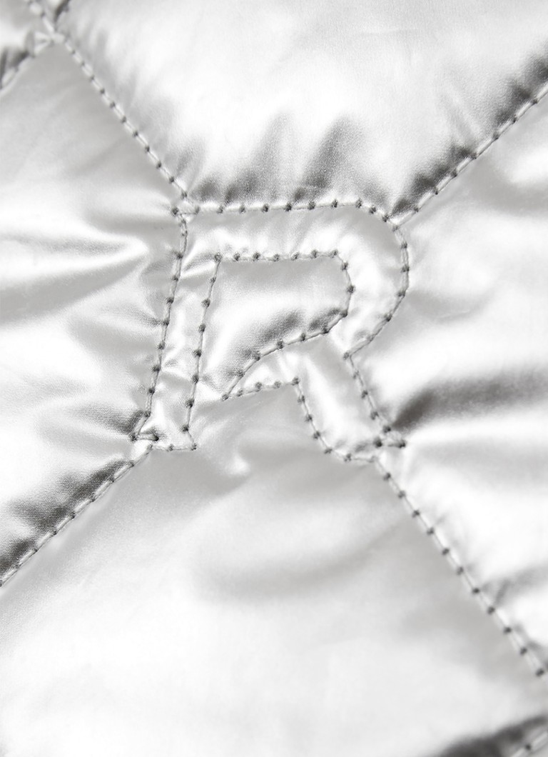 Rochie mini matlasată Reiss Senior cu finisaj metalic