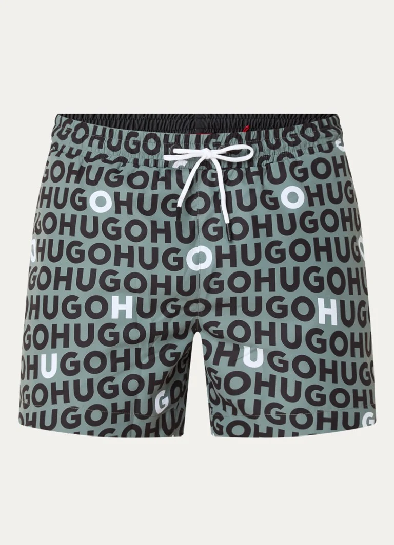 Calção de banho HUGO BOSS Tortuga com bolsos laterais e estampa com o logotipo.