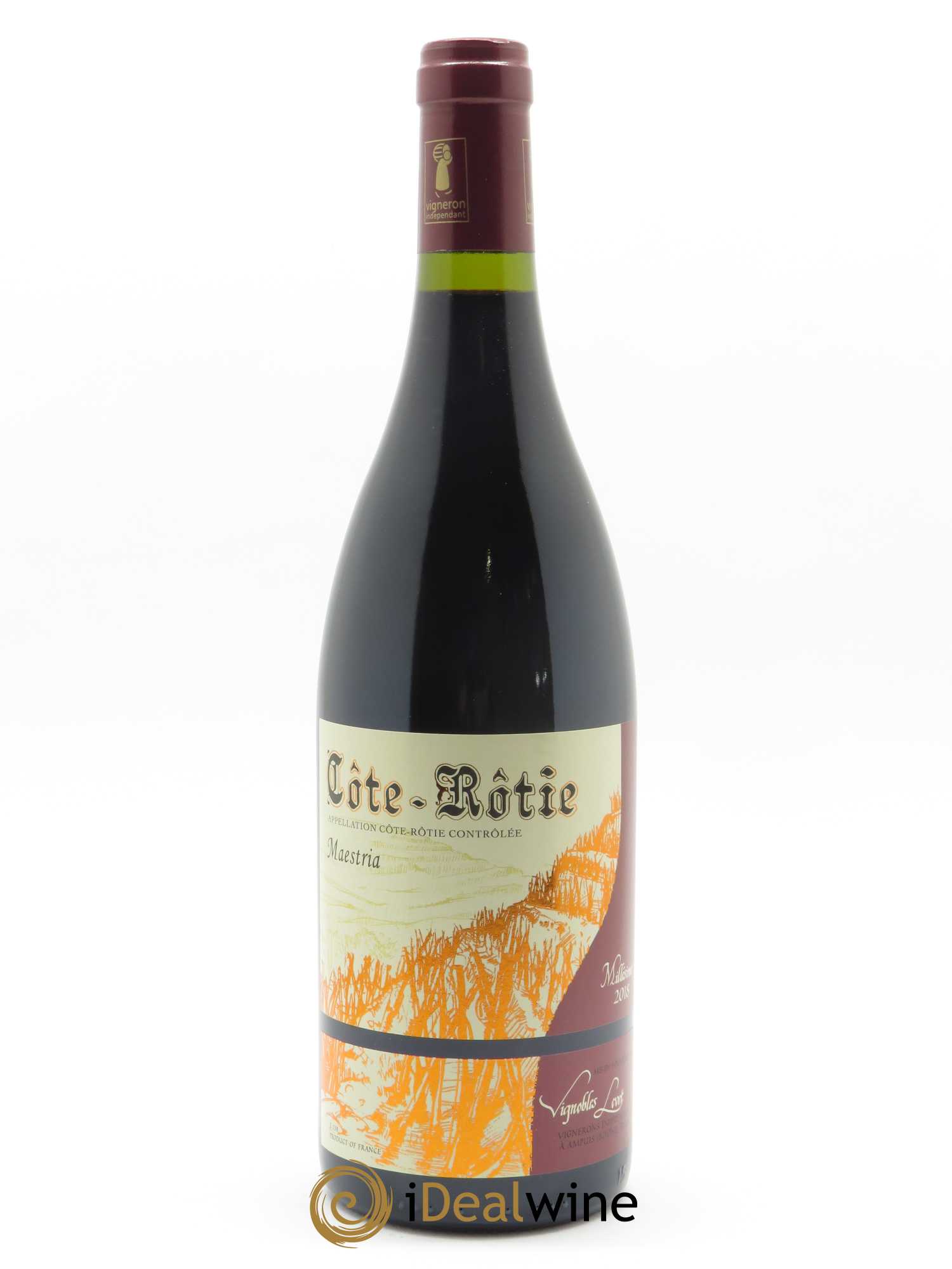 Côte-Rôtie Maestria Vignobles Levet  2018 - Lot de 1 Bouteille