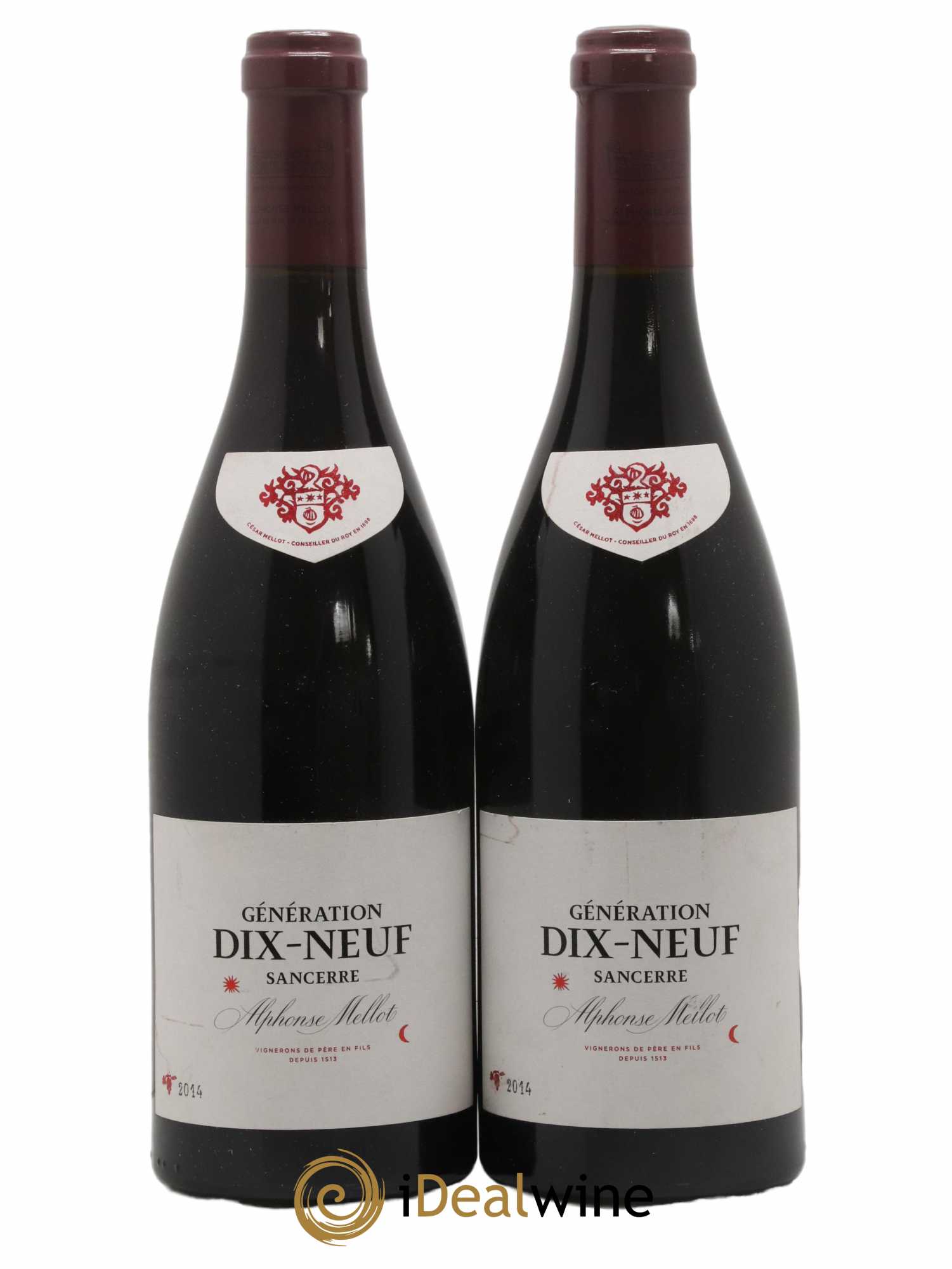 Sancerre Génération XIX Alphonse Mellot  2014 - Lot de 2 Bouteilles
