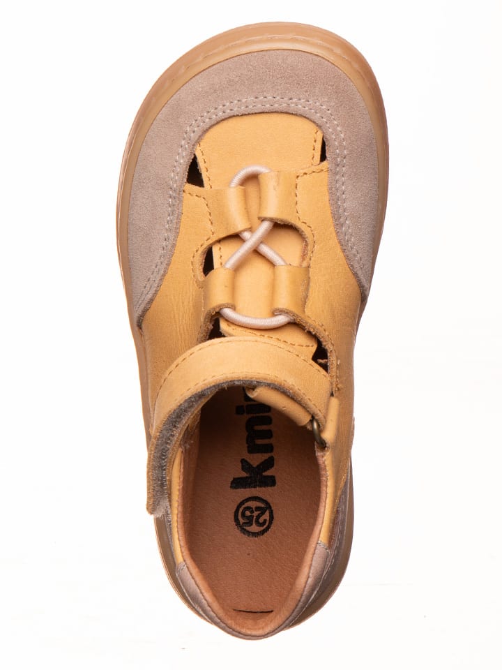 kmins Leder-Barfußschuhe in Hellbraun/ Beige günstig kaufen