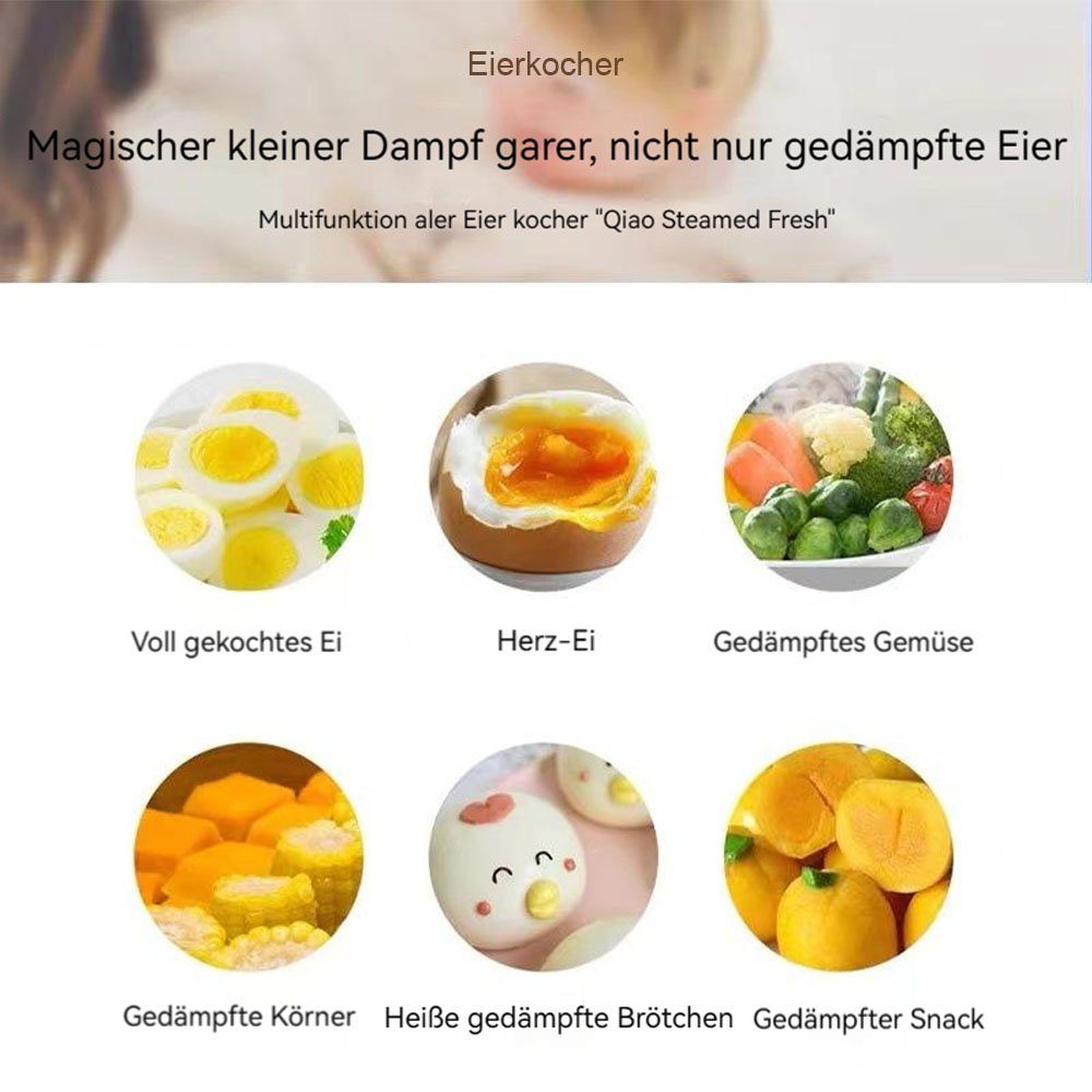 MOUTEN Sandwichmaker Mini-Multifunktions-Frühstücksmaschine, Eierkocher aus Edelstahl