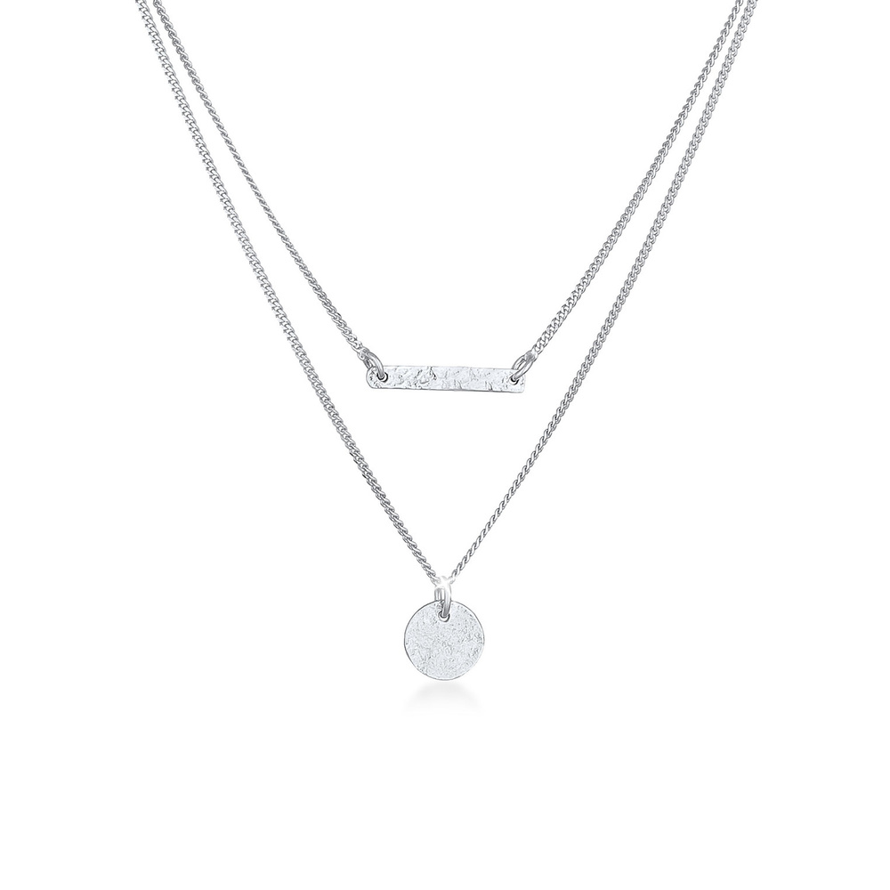 Elli Elli Collier Collier à couches pour femmes Pendentif plaque de tige Blogueur de t collier