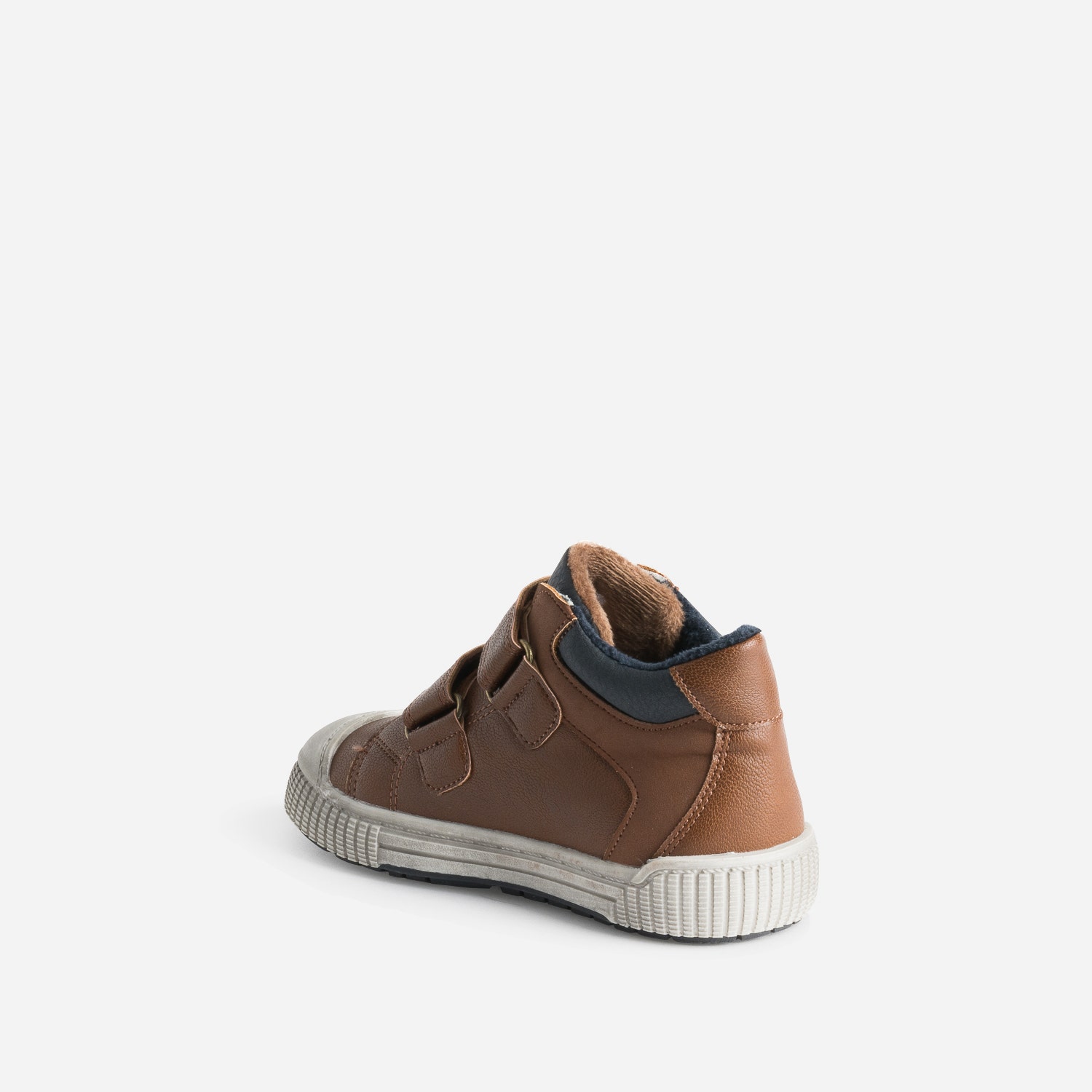 Basket BUGGY cognac à scratchs