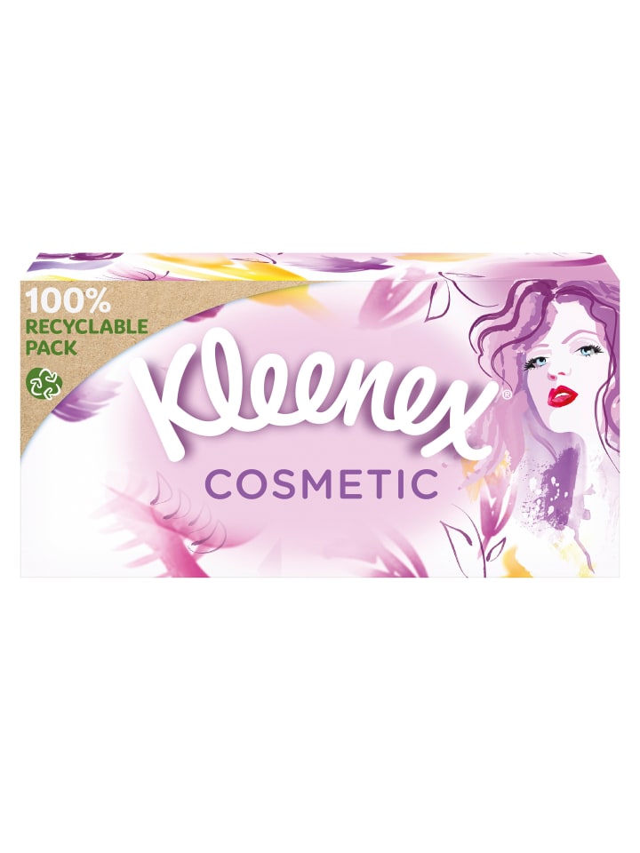 Kleenex Cosmetic Kosmetiktücher-Box Taschentücher extra-weich 3-lagig 24 x 80 Stk günstig kaufen onesize