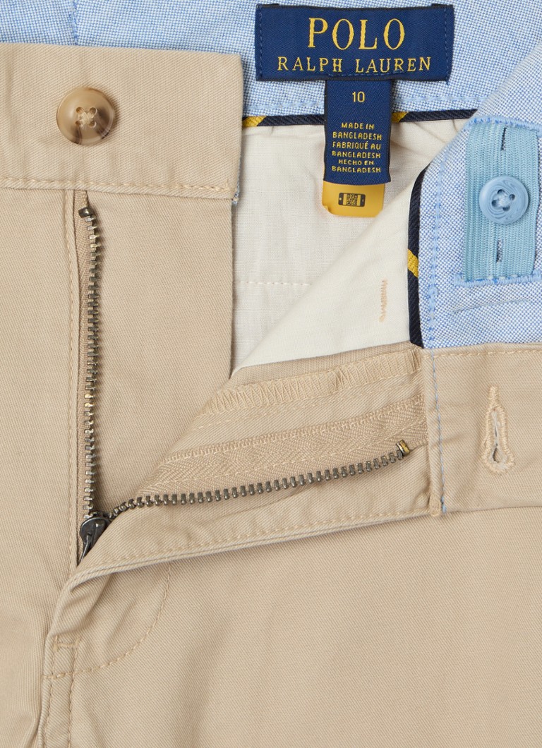 Calça chino Ralph Lauren de corte reto com cinto.