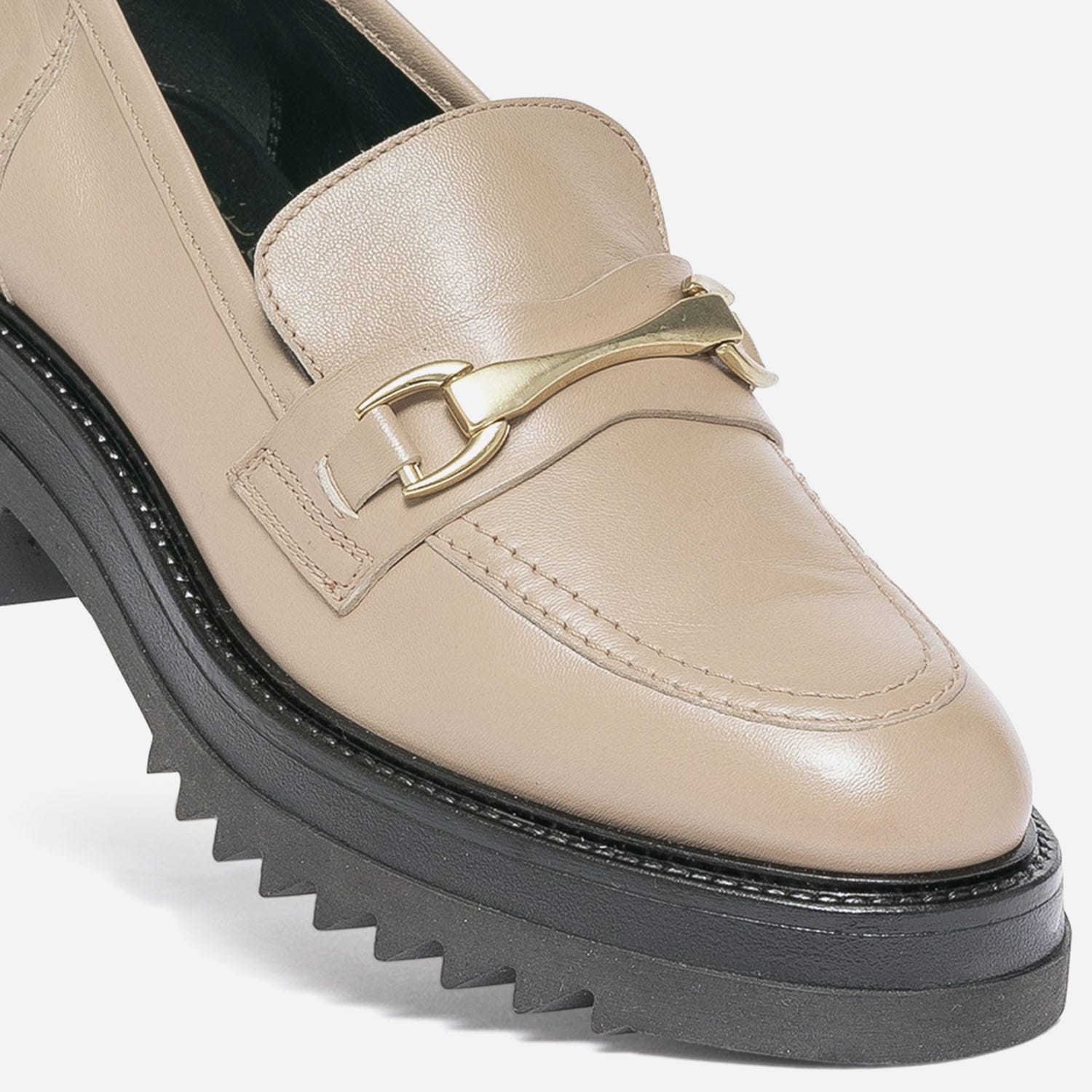 Mocassin TEXTO beige éco-conçu à semelle crantée