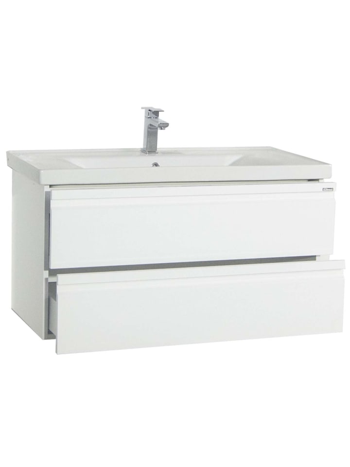 ebuy24 Waschbeckenunterschrank SiloraXL Weiß 100 x 46 cm günstig kaufen onesize