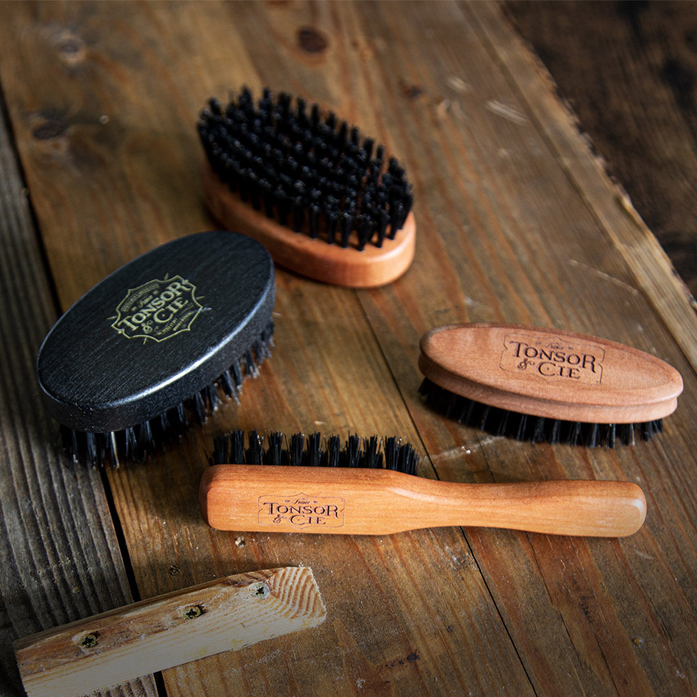 tonsor & compagnie Grance Brosse à barbe noire Brosse Barbe