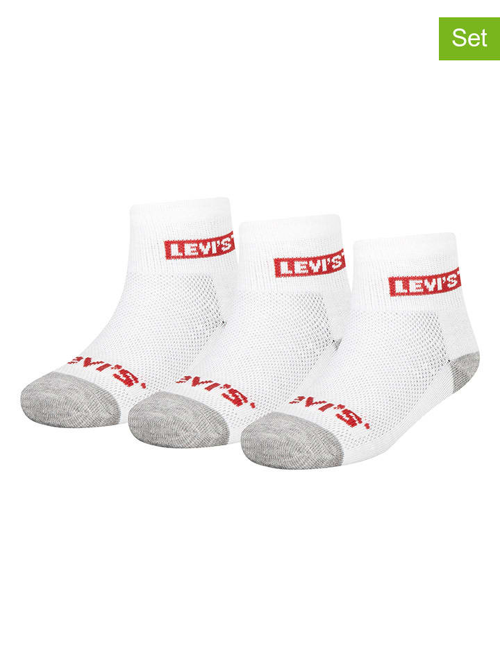 Levi's Kids 3er-Set: Socken in Weiß günstig kaufen 110-122