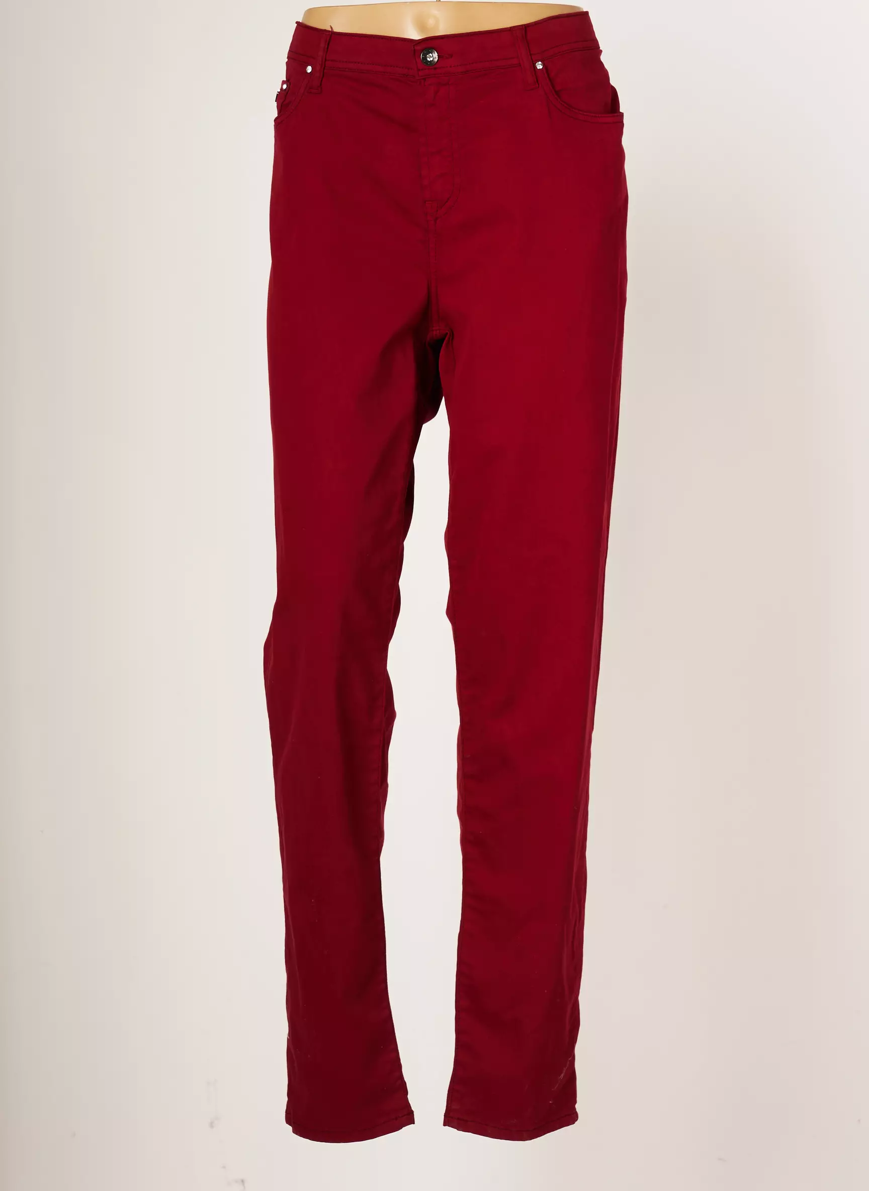 Fuego Woman Pantalons Slim Femme couleur rouge