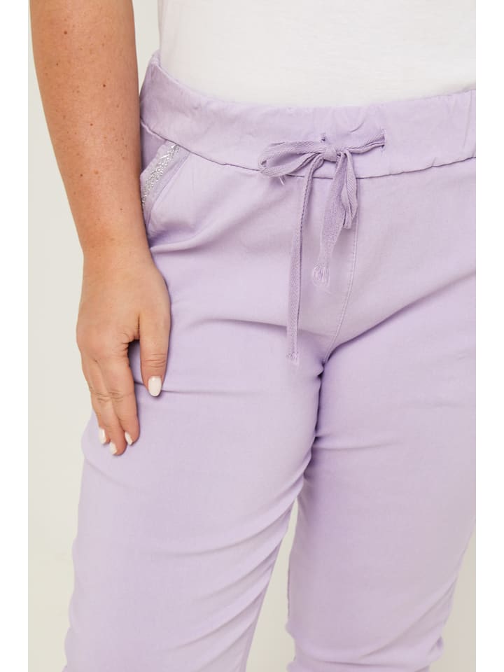 Curvy Lady Hose in Lila günstig kaufen