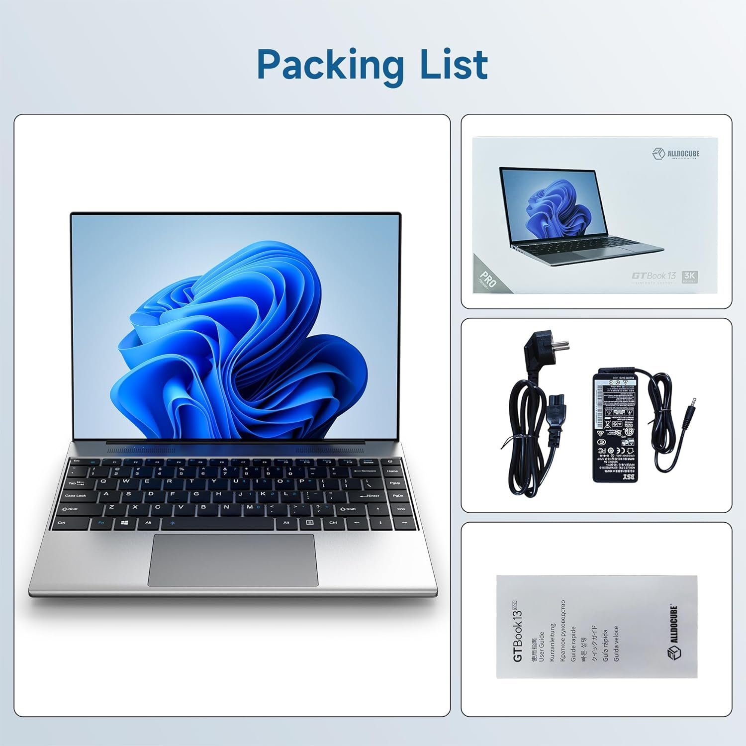ALLDOCUBE Gaming-Notebook (Celeron, 256 GB SSD, Gaming Notebook HDMI Typ-C 2,4+5GHz WiFi 12000mAh Akku Bluetooth 5,0)