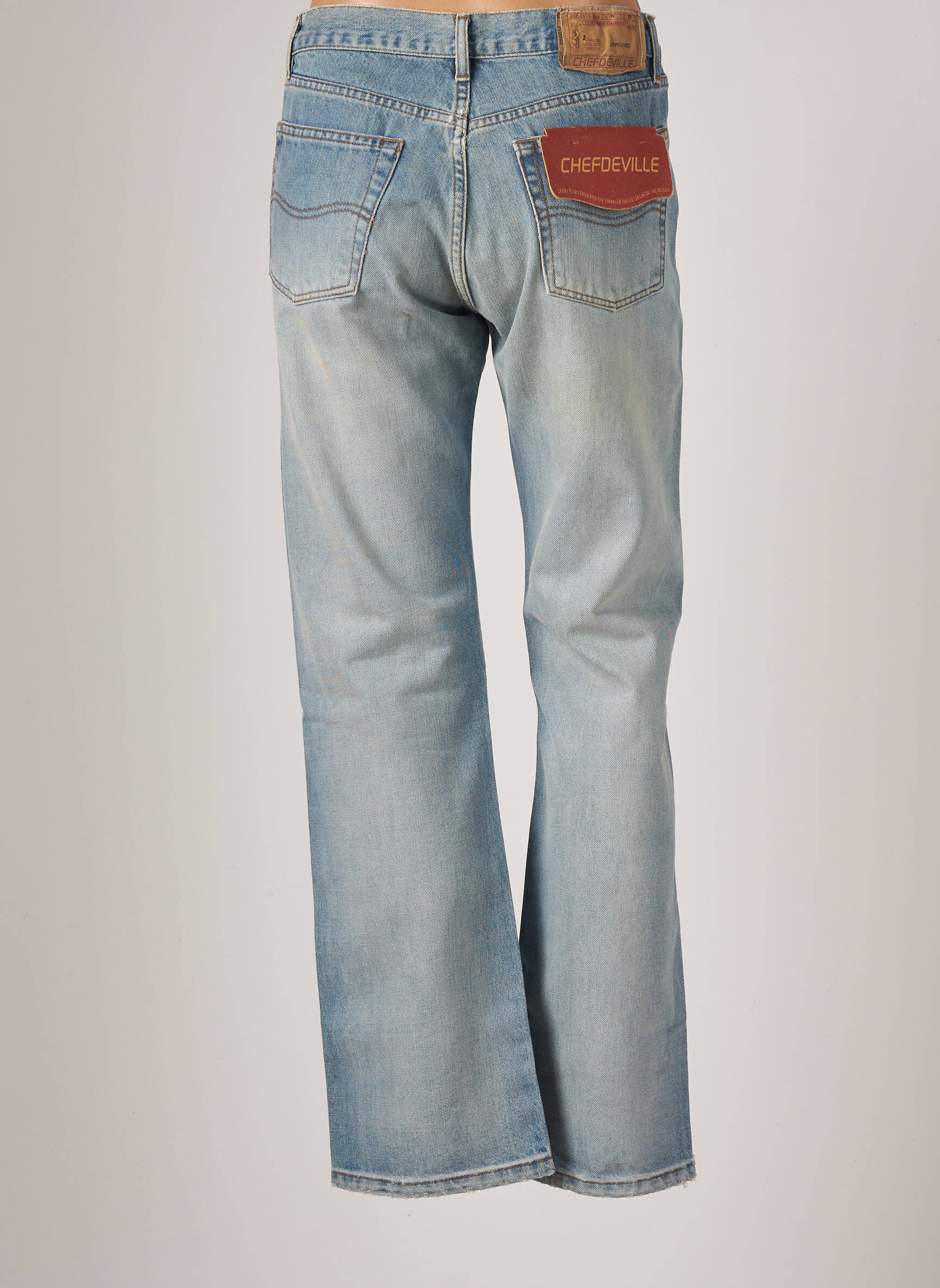 Chefdeville Jeans Coupe Droite Femme couleur bleu