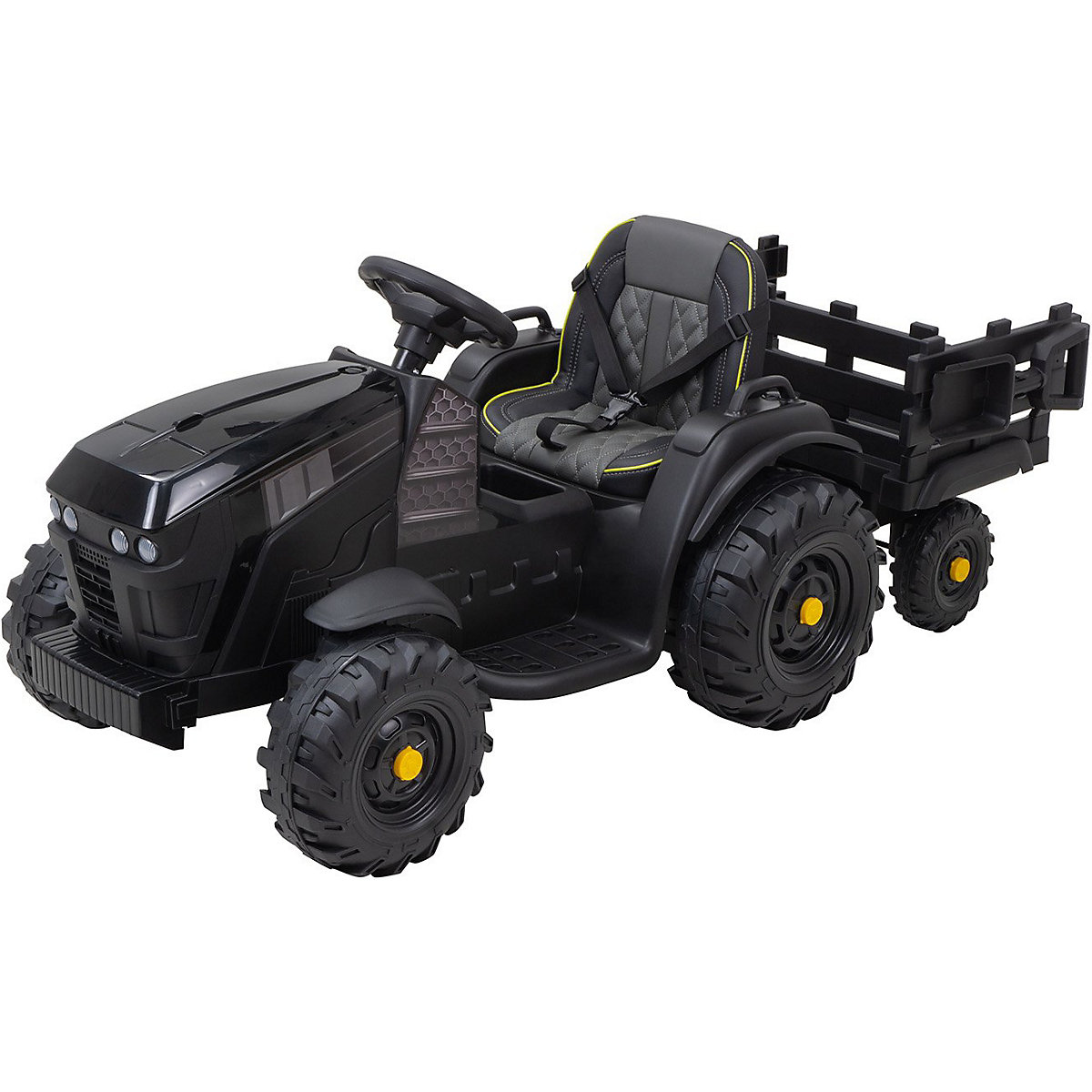 Kinder Elektroauto Kindertraktor mit Anhänger - TD925 - Staufach - Schaufel