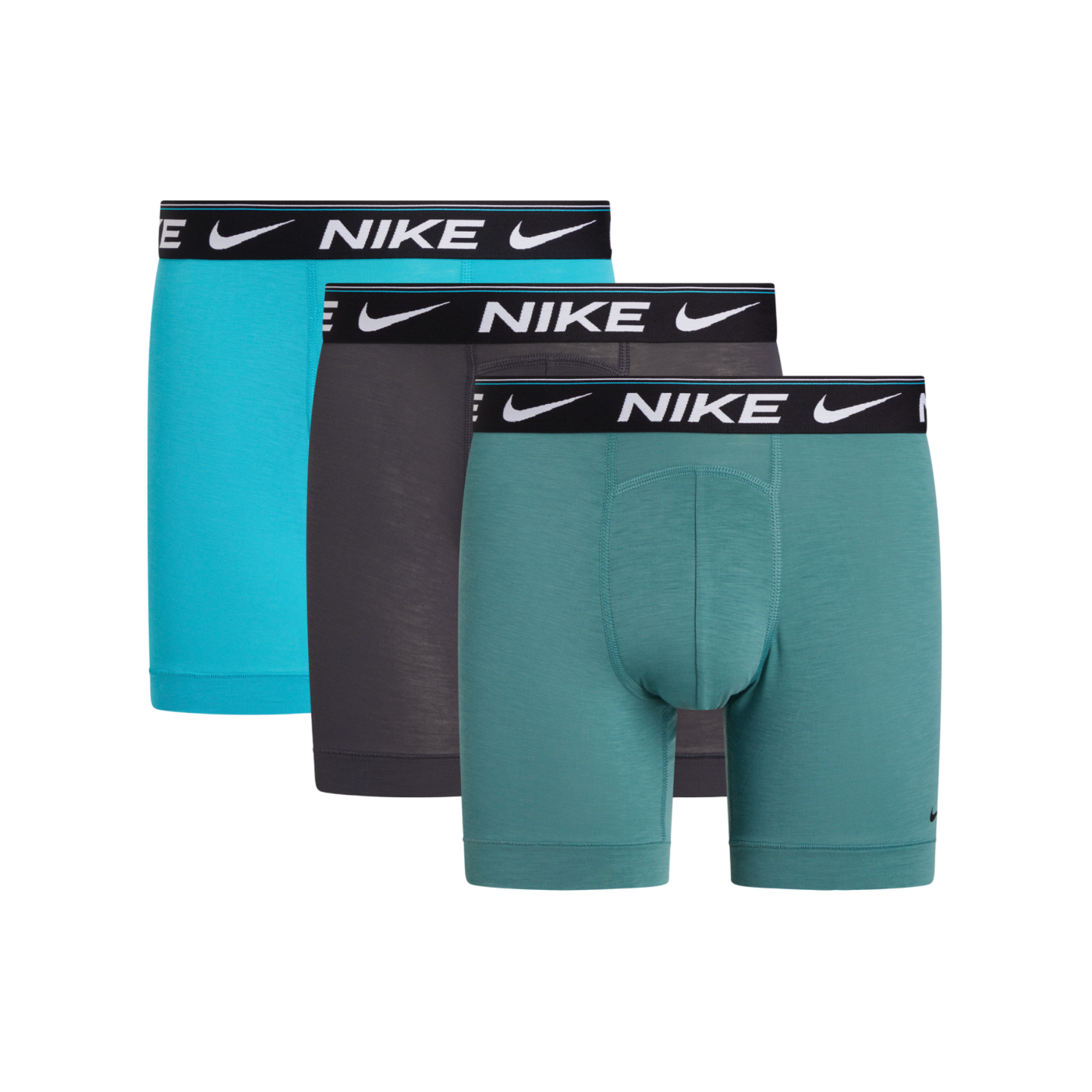 Nike Ultra Boxer Brief Boxershort 3er Pack Grün Schwarz Blau F425