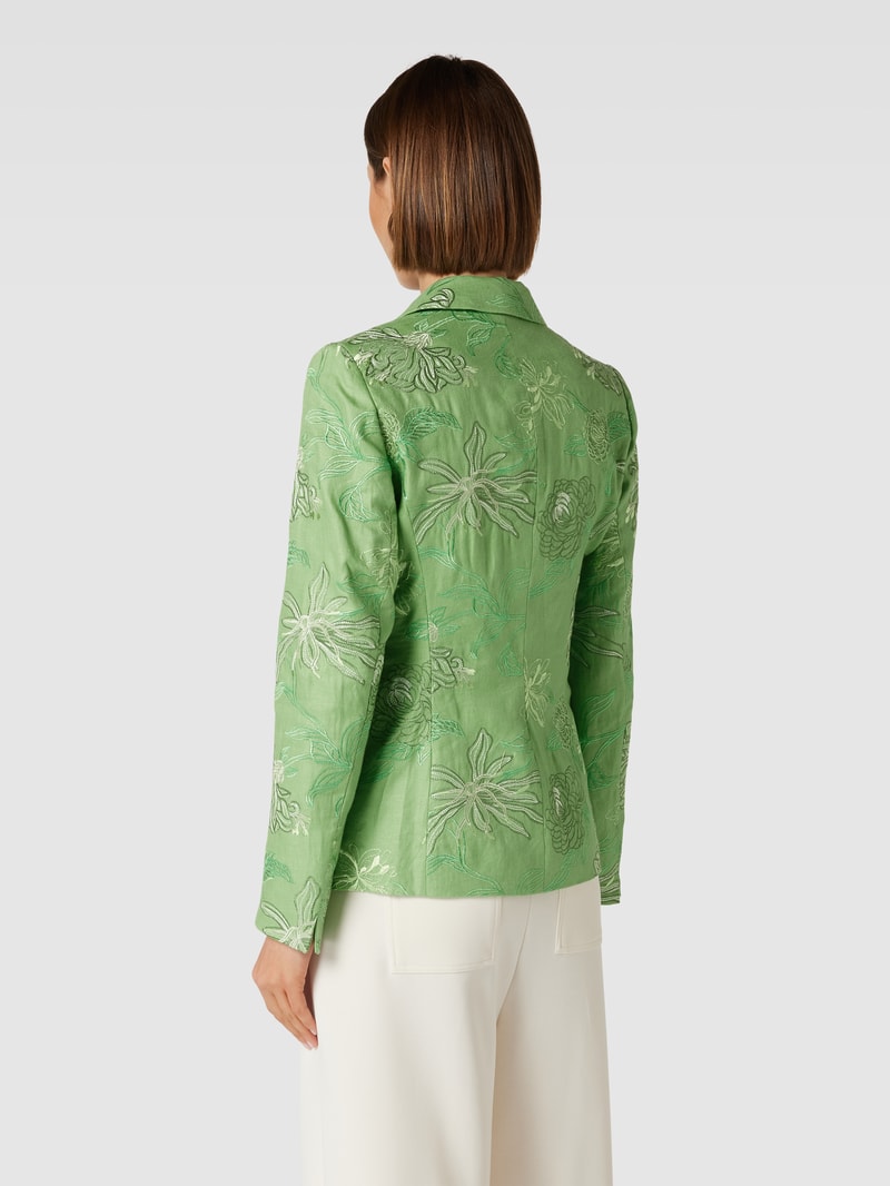 Blazer mit Allover-Print in grün