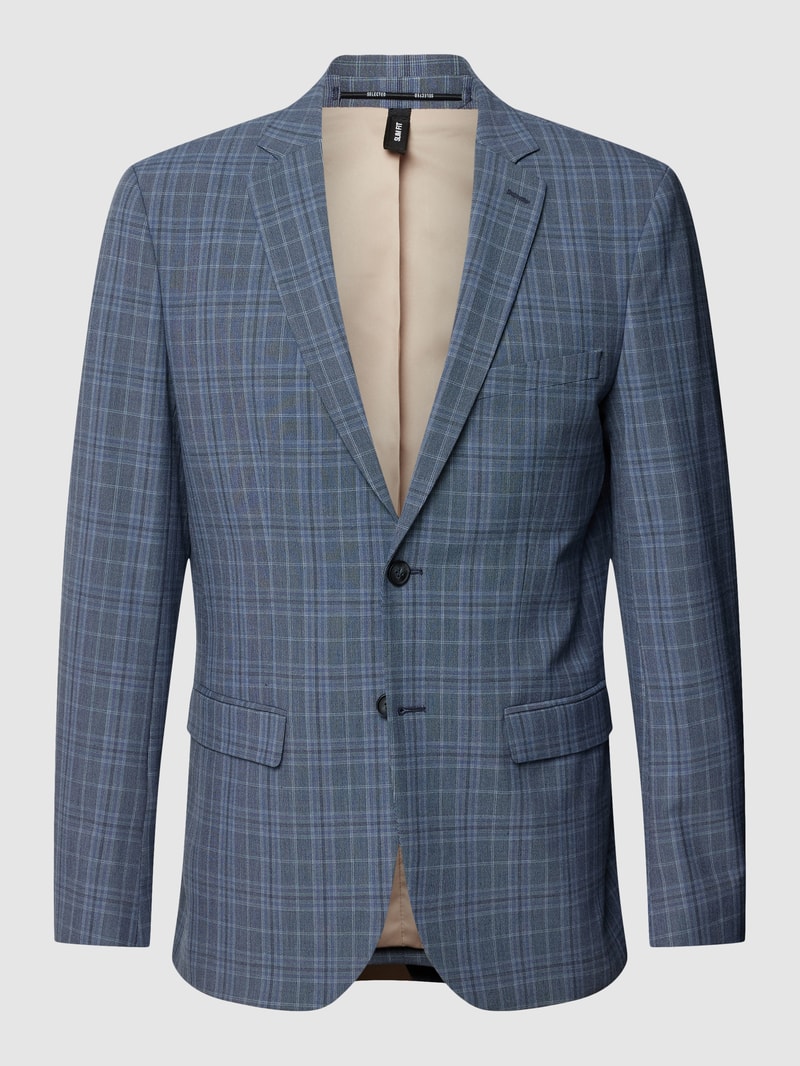 Sakko mit Allover-Muster Modell 'LIAM' in hellblau