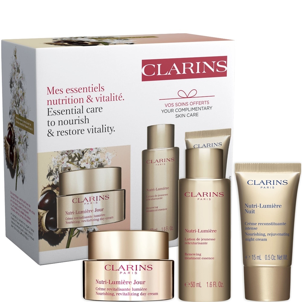 Clarins Mes Essentiels Luminosité et Vitalité Coffret Nutri-Lumière Soin visage anti-âge, anti-rides dès 60ans