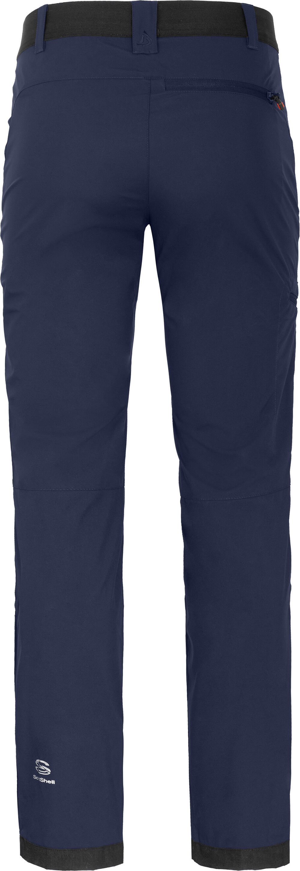Bergson Outdoorhose KALLE COMFORT Herren Softshellhose, winddicht, strapazierfähig, Normalgrößen, peacoat blau