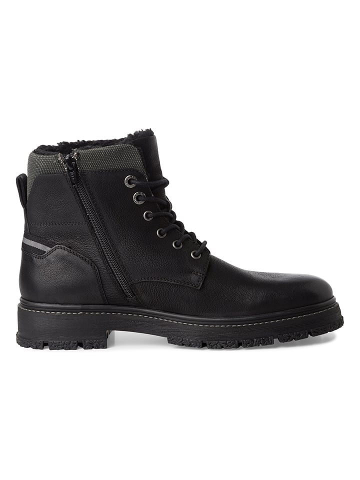 s.Oliver Leder-Boots in Schwarz günstig kaufen