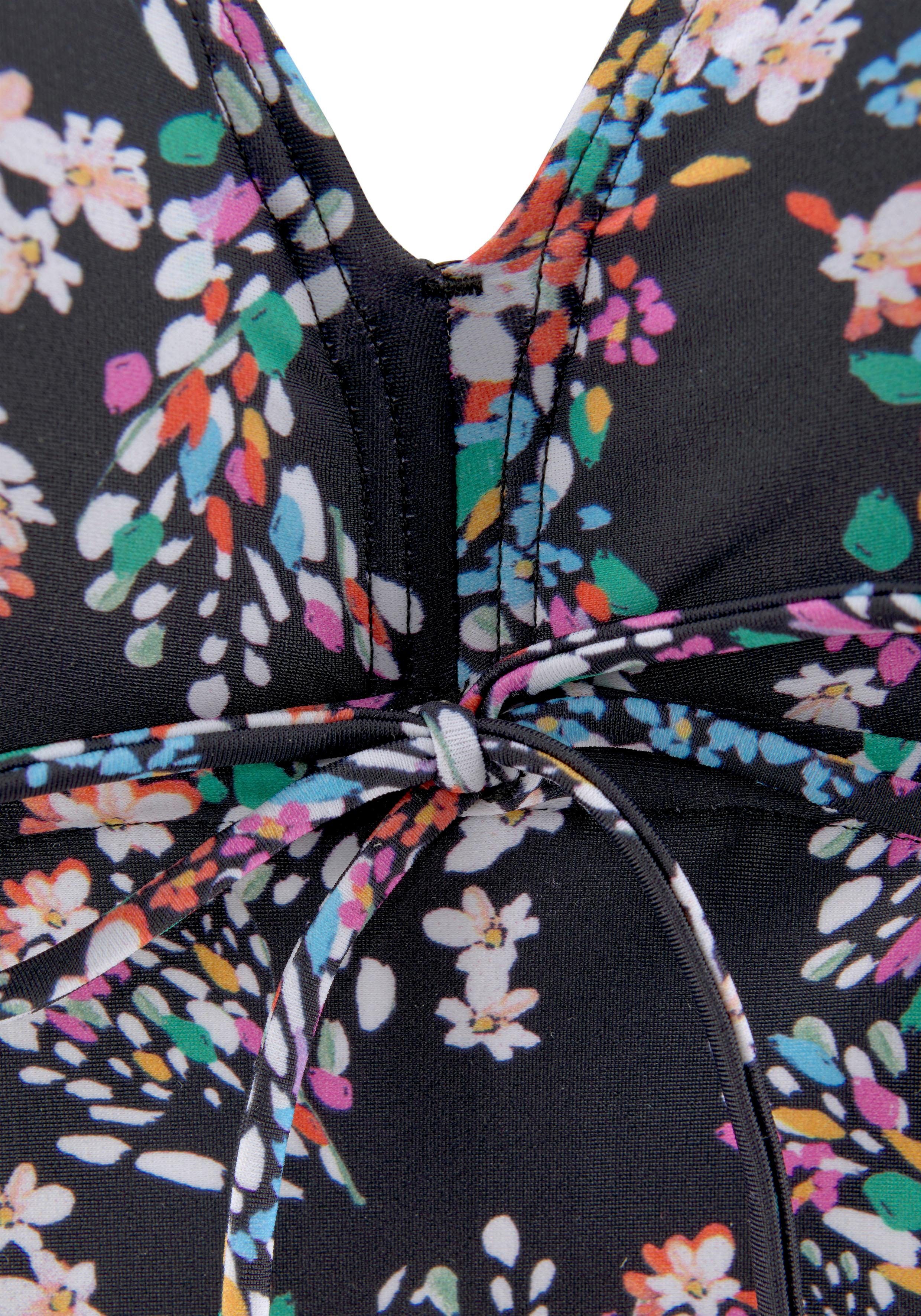 petite fleur Bügel-Tankini mit floralem Print