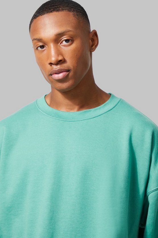 Man Active Oversize Sweatshirt mit Training Dept Print