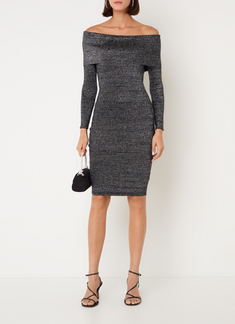 Robe courte à épaules dénudées Heidi de Phase Eight, en maille fine et lurex