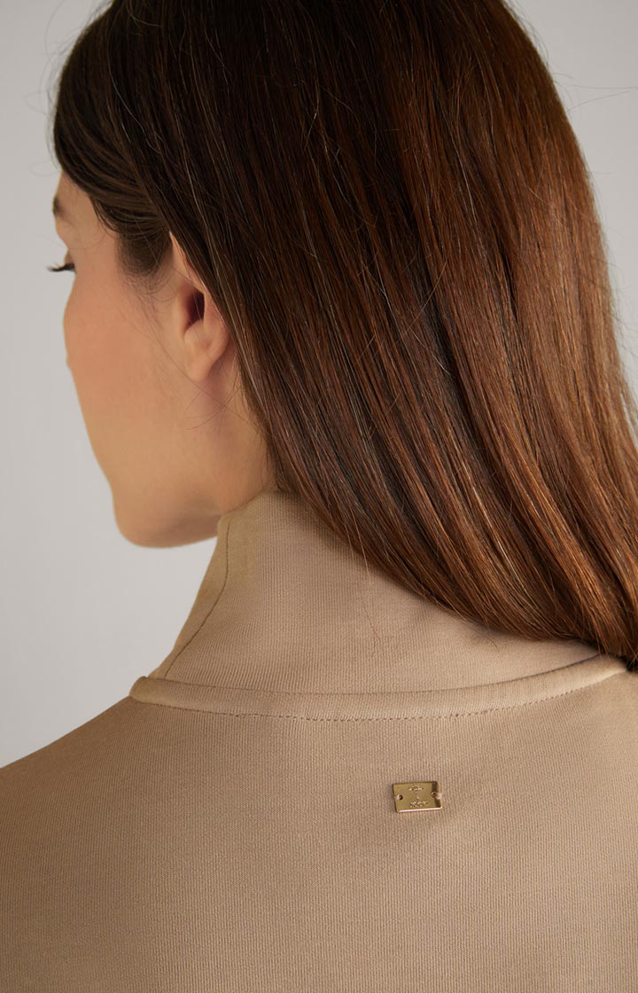 Cropped-Sweatshirt in Hellbraun