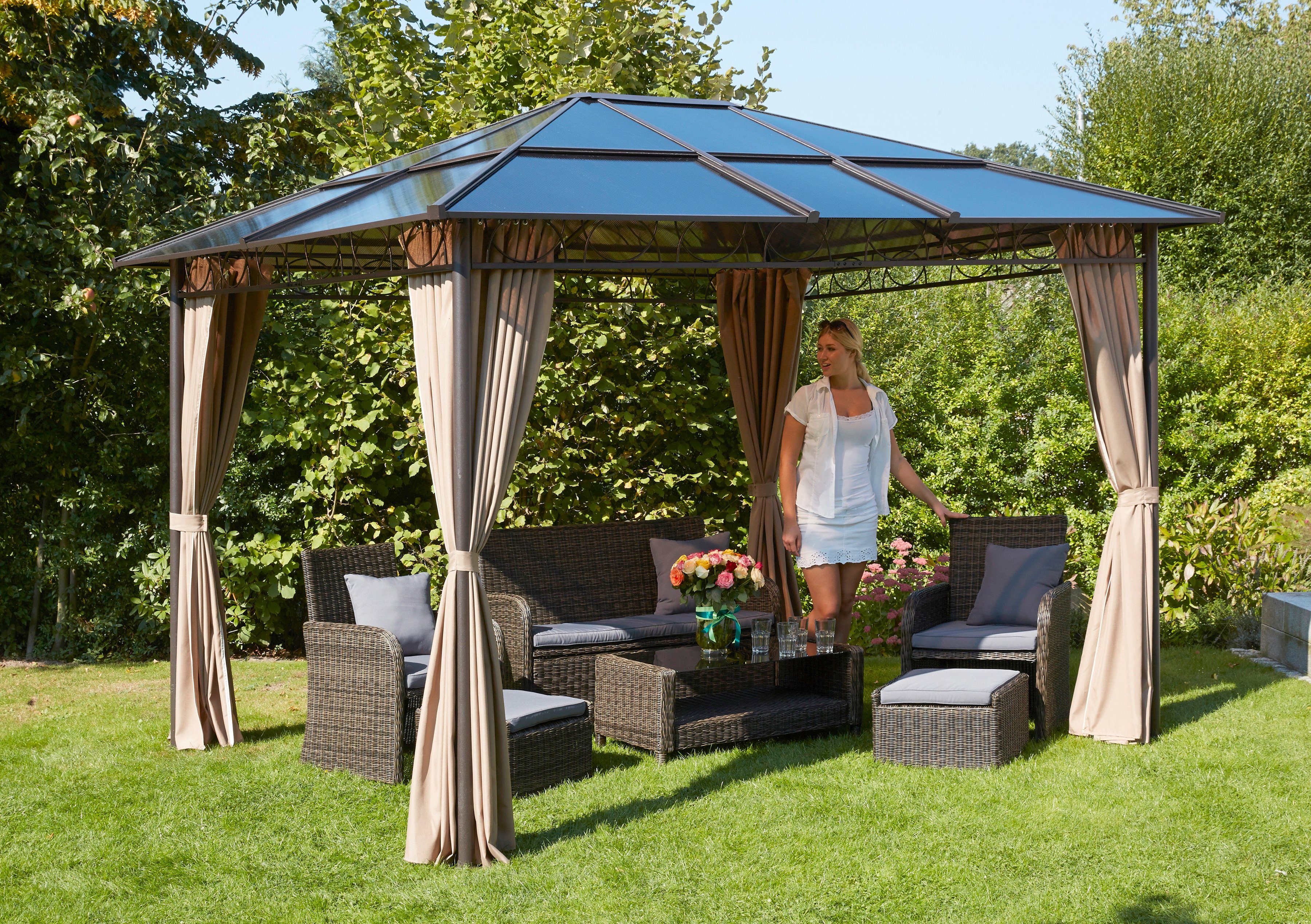 Quick Star Pavillon Barcelona 2, BxT: 360x300 cm, ohne Seitenteile