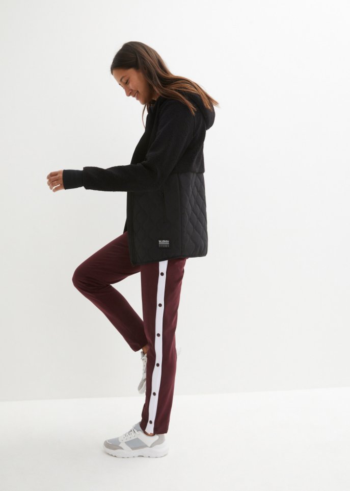 Teddy-Fleece Jacke mit Steppung