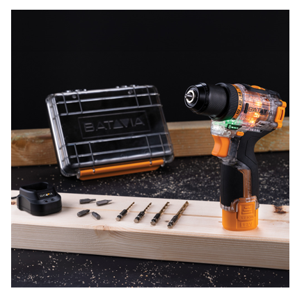 Batavia Batavia Fusion Drill 12V Brushless Akku-Bohrschrauber - Set inkl. Akku und Ladegerät