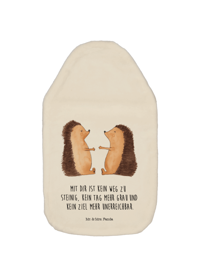 Mr. & Mrs. Panda Wärmflasche Igel Liebe mit Spruch in Weiß günstig kaufen onesize