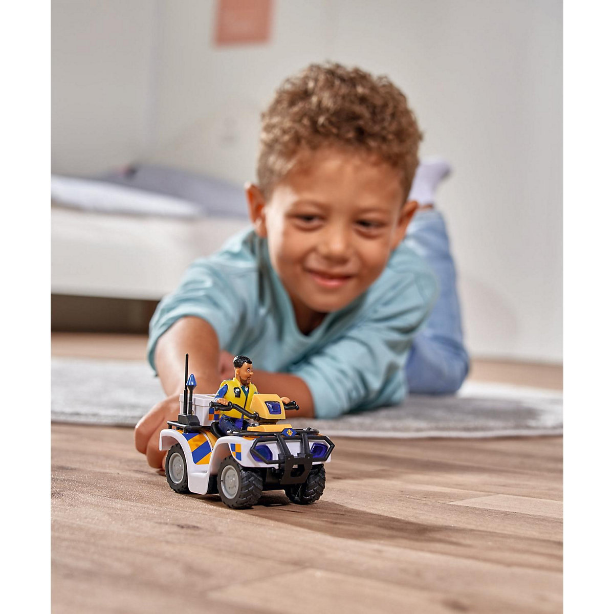 Feuerwehrmann Sam Polizei Quad mit Figur