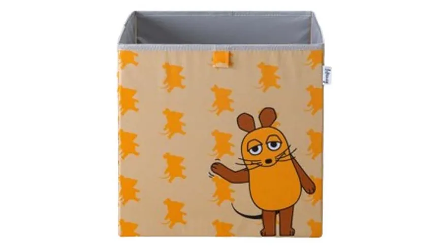 Lifeney Aufbewahrungsbox Die Maus 33x33x33cm braun, orange