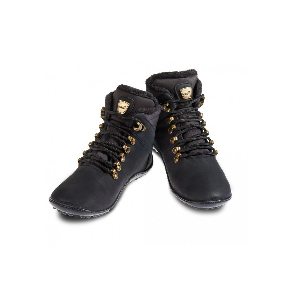 Leguano Husky Black Winterbarfußschuhe