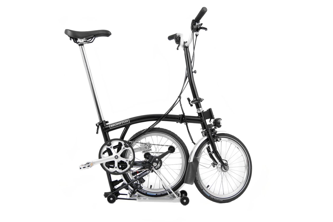 Brompton C-Line Explore mit Gepu00e4cktru00e4ger - 2022 - 16 Zoll - Faltrahmen