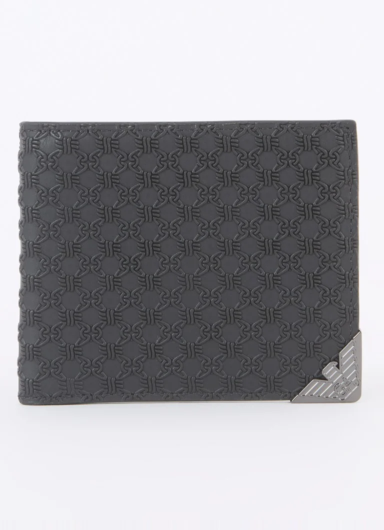Portofel din piele Emporio Armani cu logo imprimat