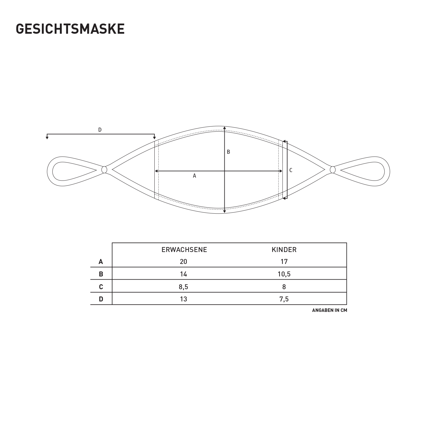 Gesichtsmaske Meisterstern